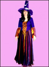 Purple &amp; Orange Witch